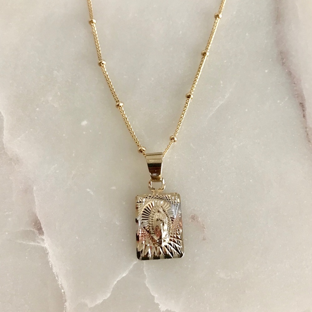Tricolor Gold Virgin Mary